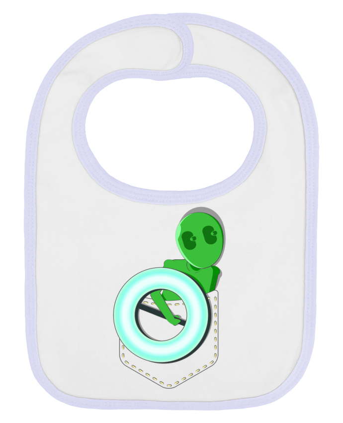 Bavoir bébé uni LIGHT IN POCKET par Santiaguen