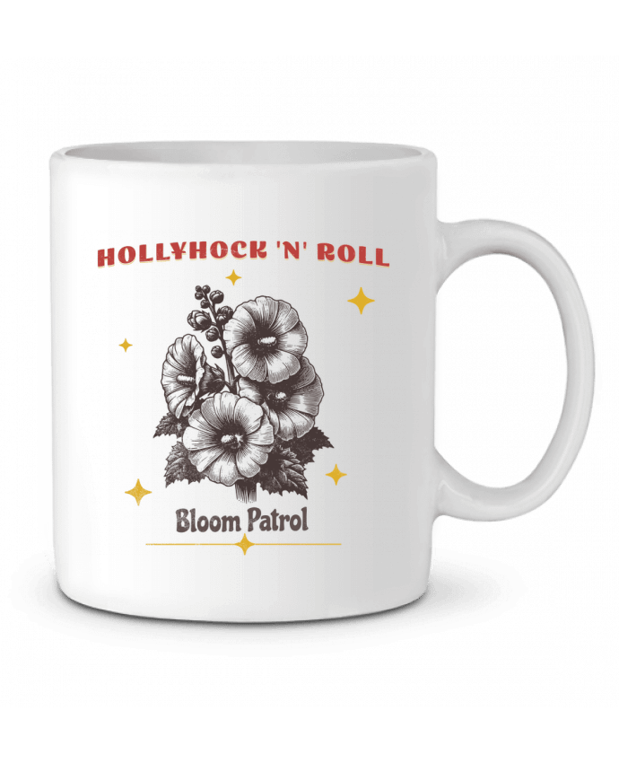 Mug  Hollyhock 'n' Roll par Mona Designs