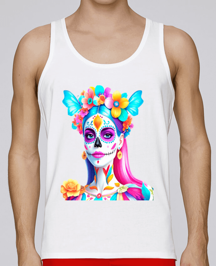 Débardeur homme DAY OF THE DEAD par 33designerarte 100% coton bio