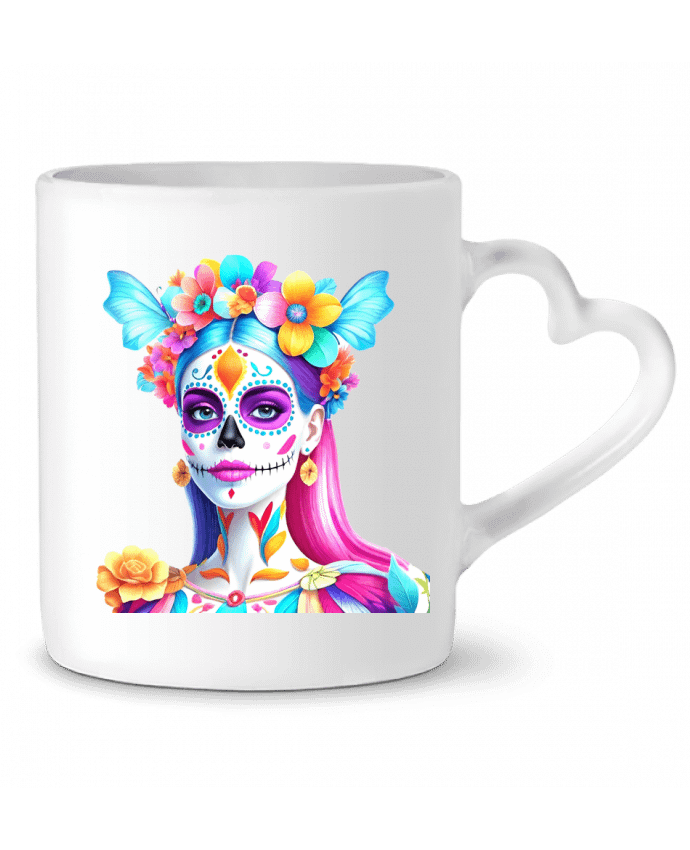Mug coeur DAY OF THE DEAD par 33designerarte