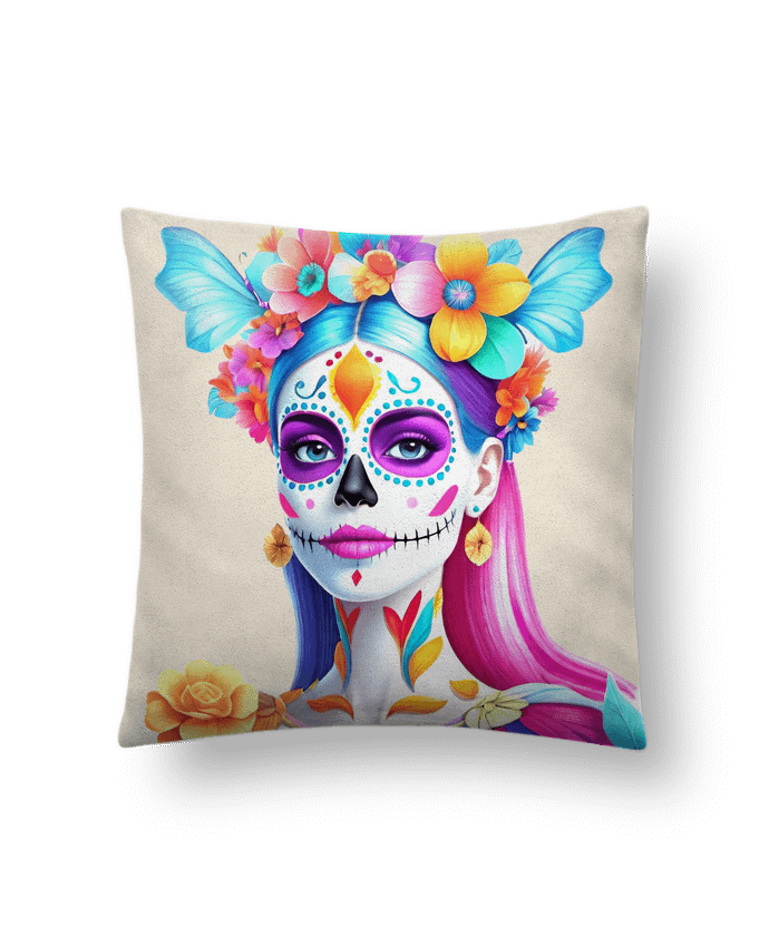 Coussin suédine DAY OF THE DEAD par 33designerarte