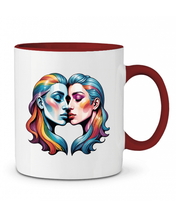 Mug bicolore LOVE WITHOUT LIMITS 33designerarte