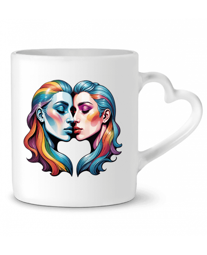 Mug coeur LOVE WITHOUT LIMITS par 33designerarte