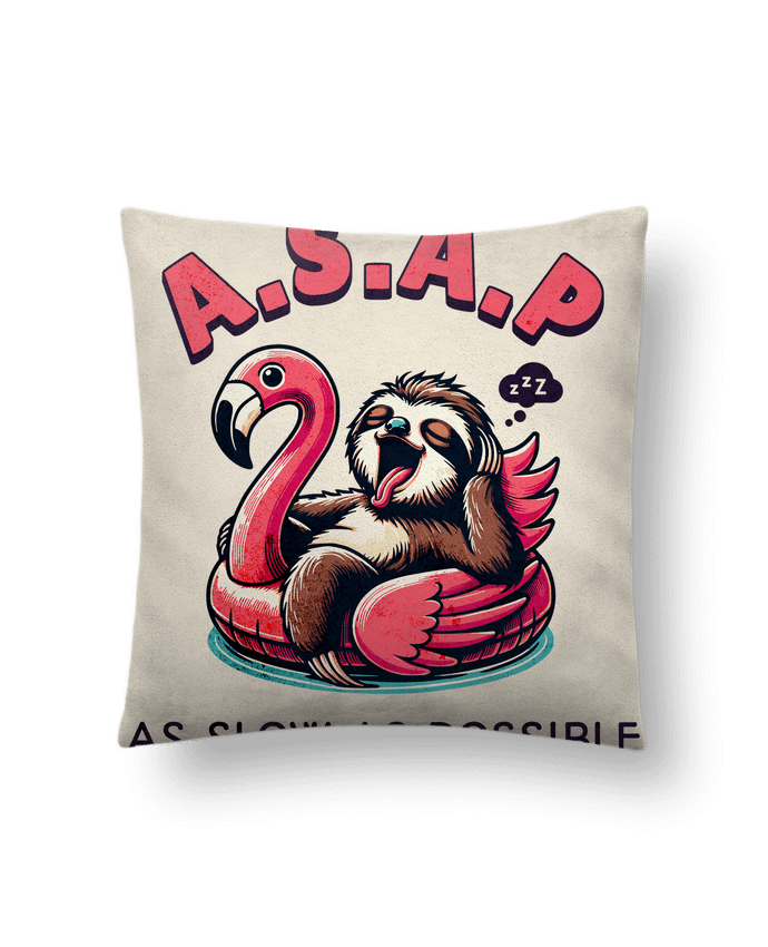 Coussin suédine A.S.A.P par Mona Designs