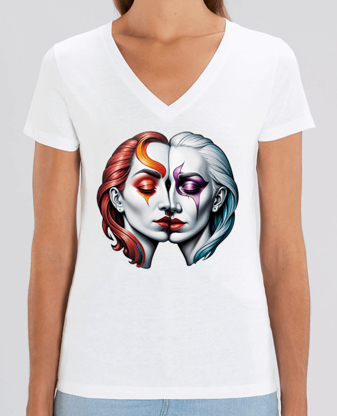 Tee-shirt femme Pareja con Amor Par  33designerarte