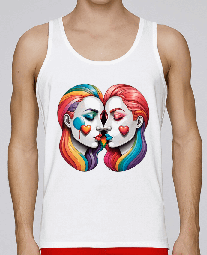Débardeur homme Friendship par 33designerarte 100% coton bio
