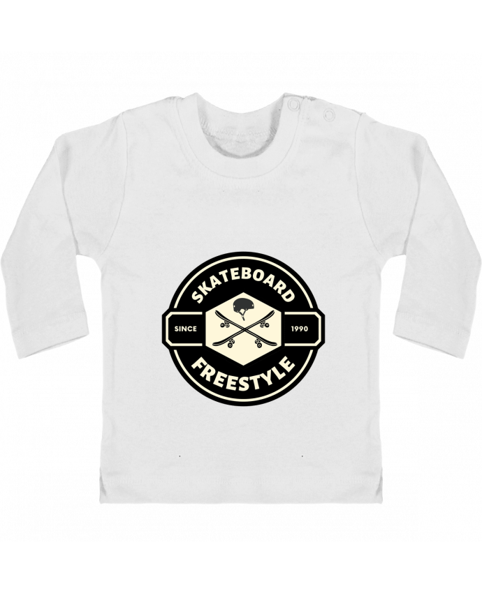 T-shirt bébé Skateboard freestyle 1 manches longues du designer SG LXXXIII