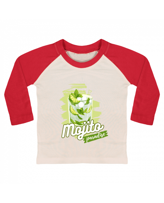 Tee-shirt Bébé Baseball ML MOJITO PARADISE par SG LXXXIII