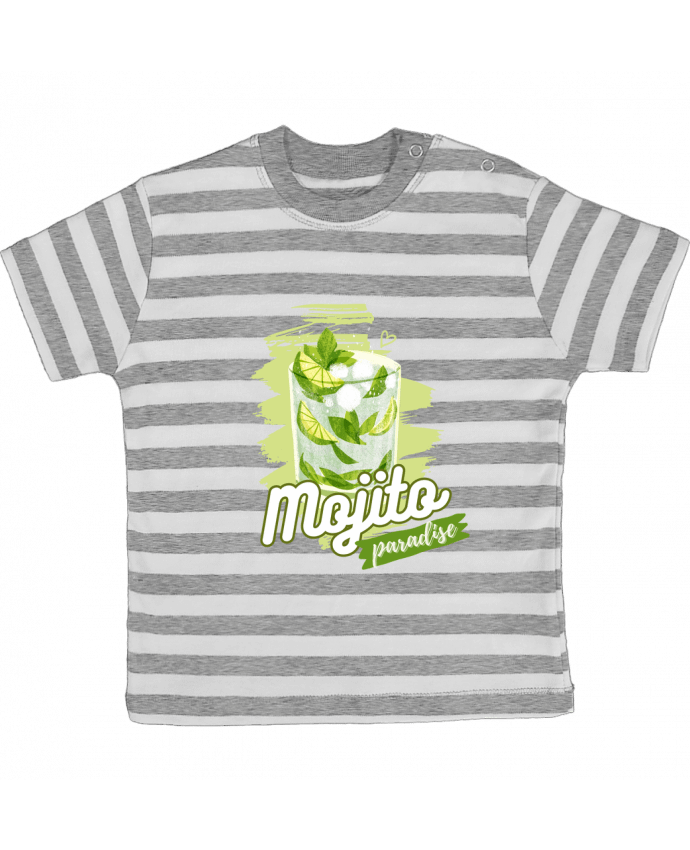 Tee-shirt bébé à rayures MOJITO PARADISE par SG LXXXIII