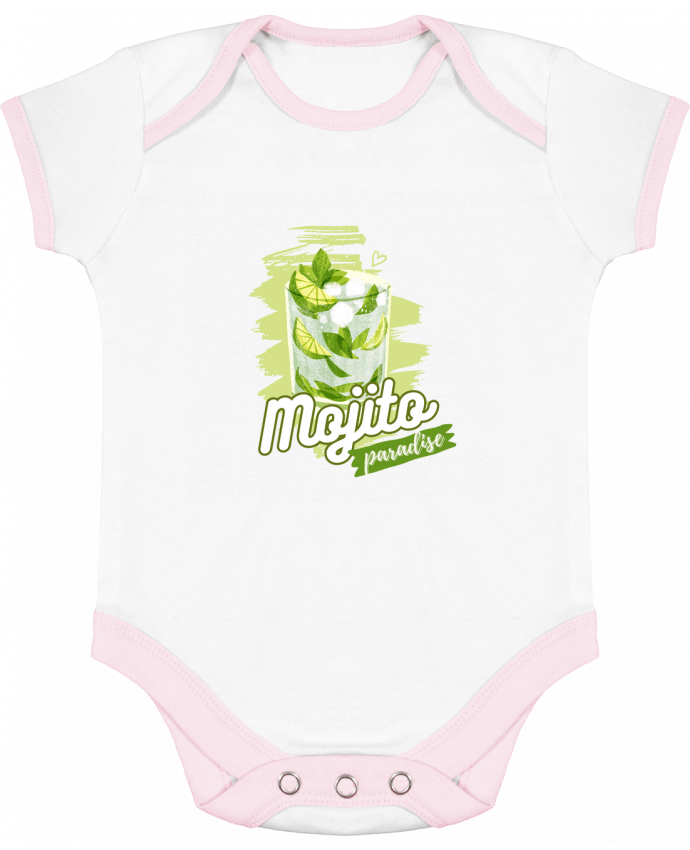 Body bébé manches contrastées MOJITO PARADISE par SG LXXXIII