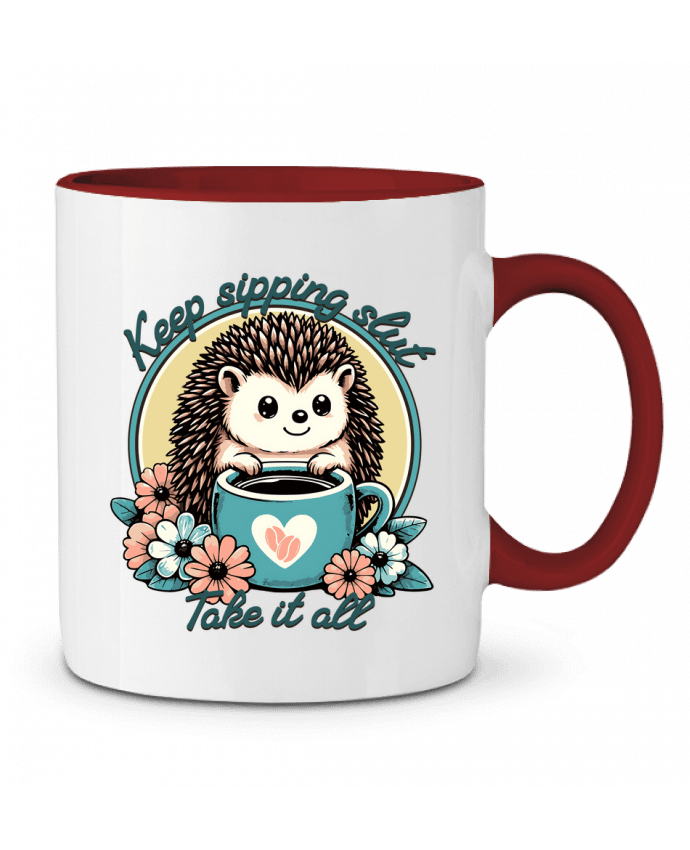 Mug bicolore Keep sipping Mona Designs