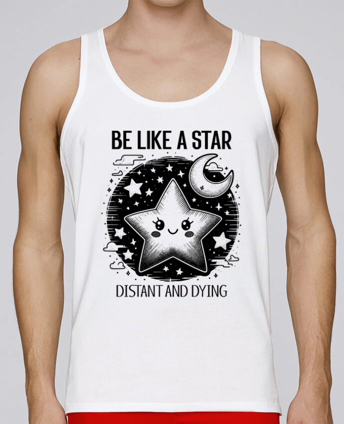 Débardeur homme Be like a star par Mona Designs 100% coton bio