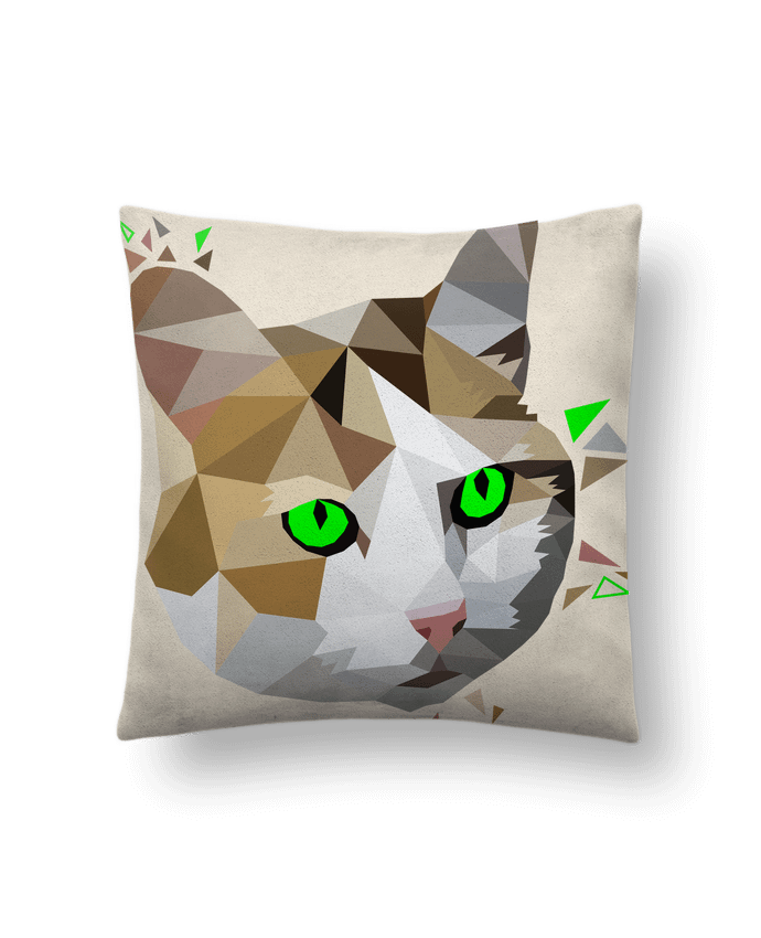 Coussin suédine Chat par MozKat Studio