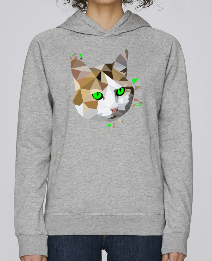 Sweat capuche femme Chat par MozKat Studio