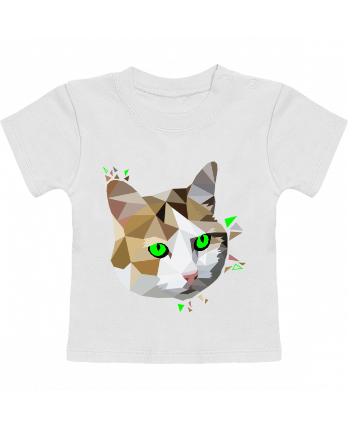 T-shirt bébé Chat manches courtes du designer MozKat Studio