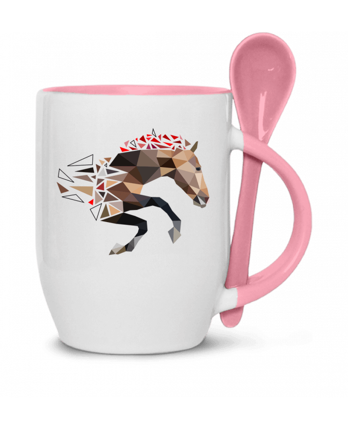  Tasse cuillère Cheval triangle géométrique design par MozKat Studio