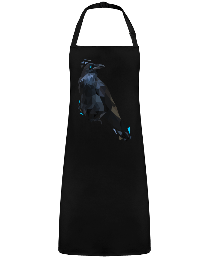 Tablier Corbeau motif géométrique par  MozKat Studio