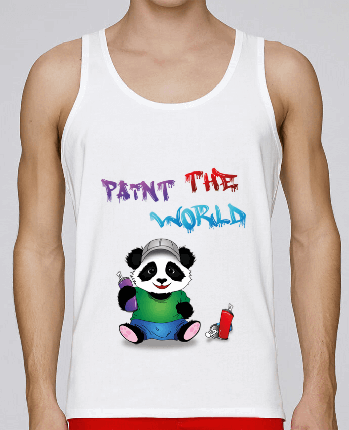 Débardeur homme Paint The World par 50NuancesDeGraph 100% coton bio