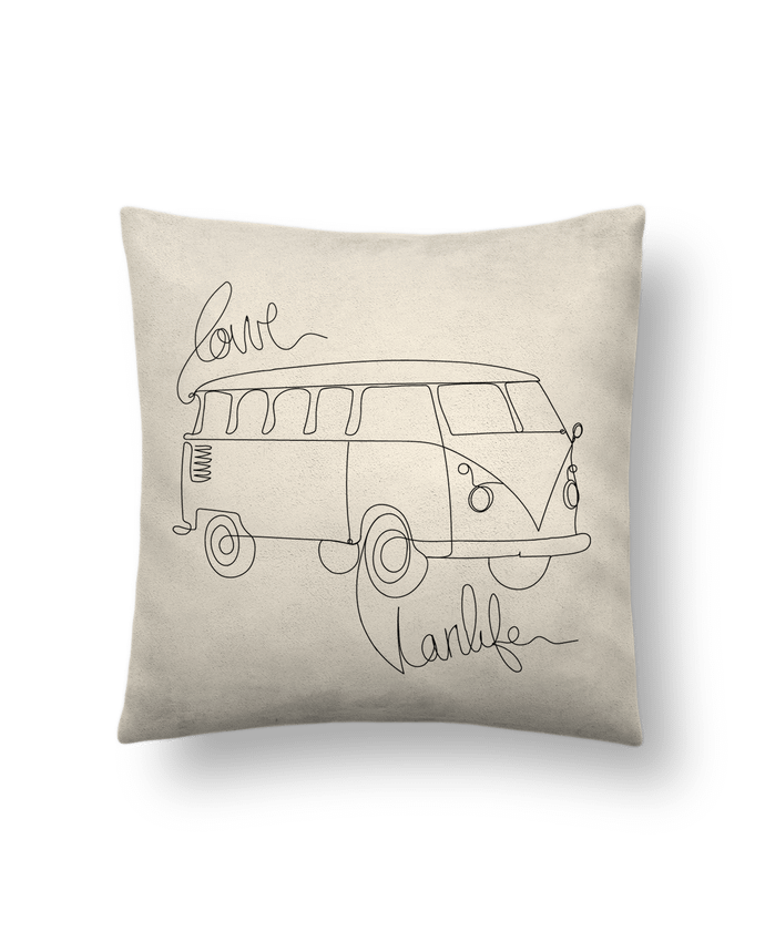 Coussin suédine Love Vanlife par 50NuancesDeGraph