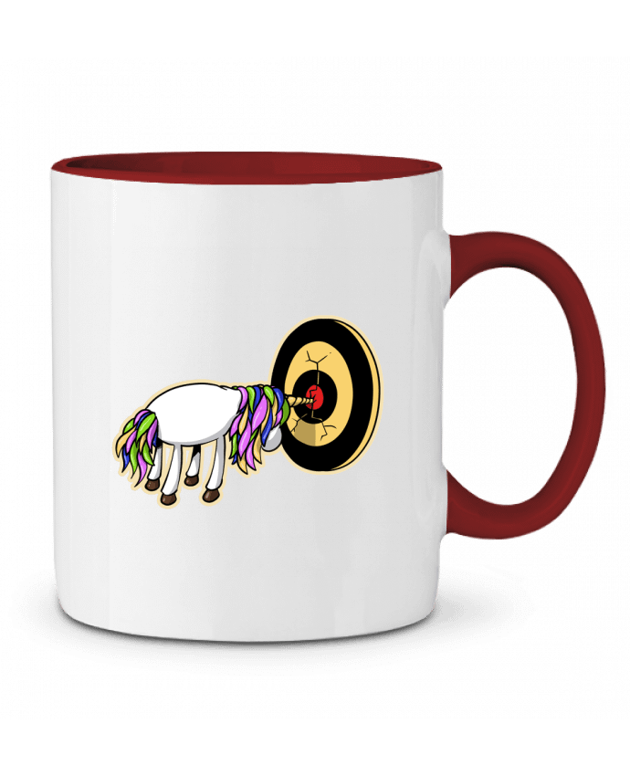 Mug bicolore Licorne et fléchettes Tomi Ax - tomiax.fr
