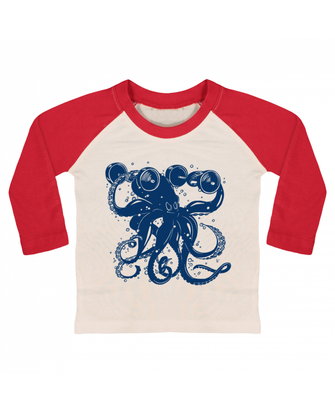 Tee-shirt Bébé Baseball ML Kraken sportif par Tomi Ax - tomiax.fr