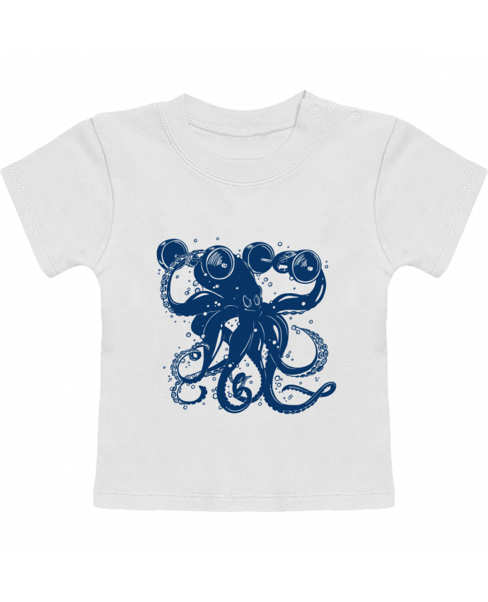 T-shirt bébé Kraken sportif manches courtes du designer Tomi Ax - tomiax.fr