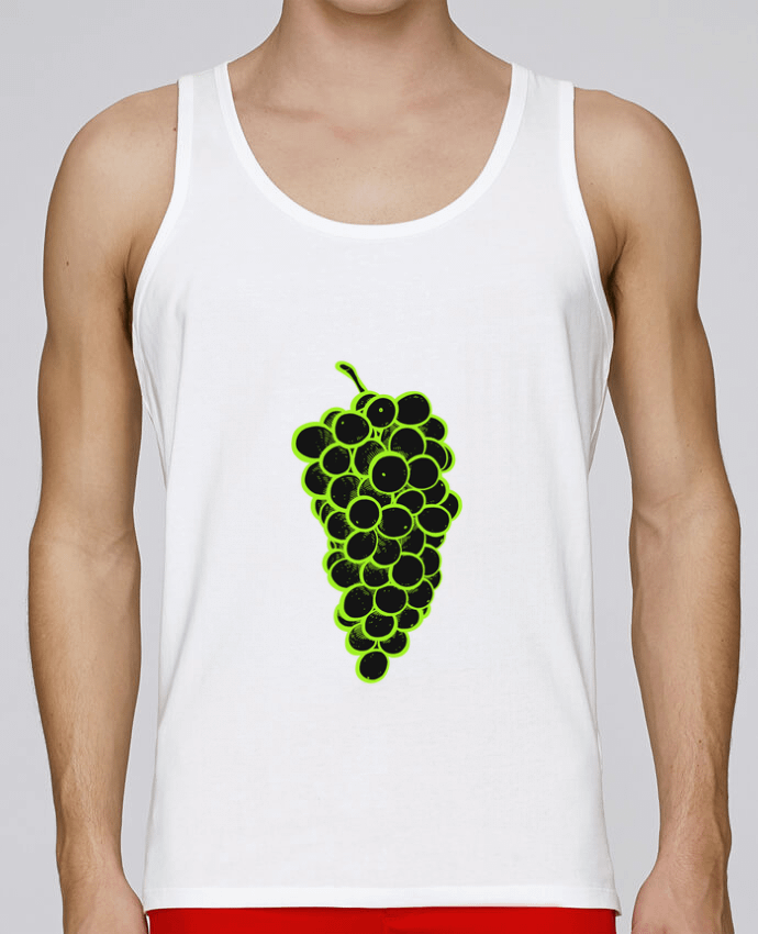 Débardeur homme Grappe de raisins par Tomi Ax - tomiax.fr 100% coton bio