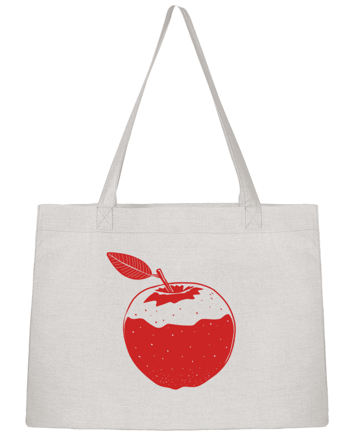 Sac Shopping Pomme rouge par Tomi Ax - tomiax.fr