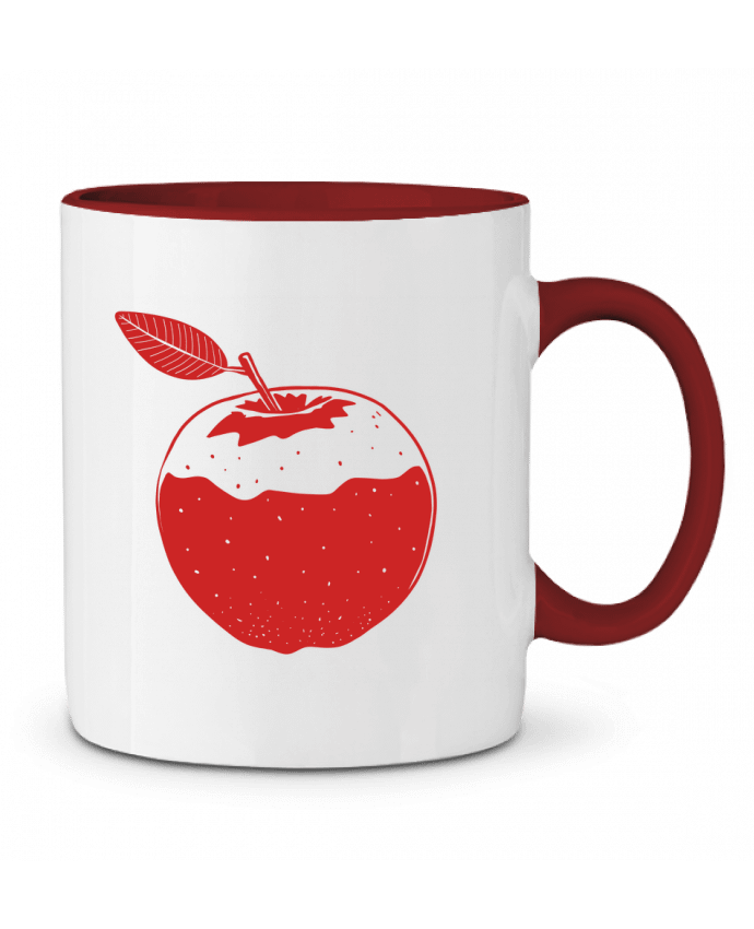 Mug bicolore Pomme rouge Tomi Ax - tomiax.fr