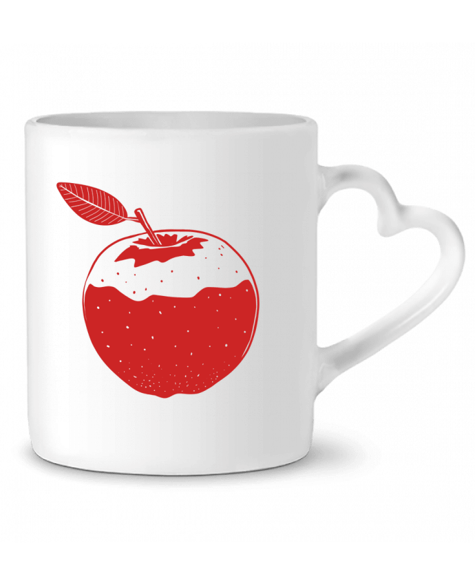 Mug coeur Pomme rouge par Tomi Ax - tomiax.fr