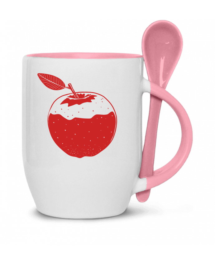  Tasse cuillère Pomme rouge par Tomi Ax - tomiax.fr