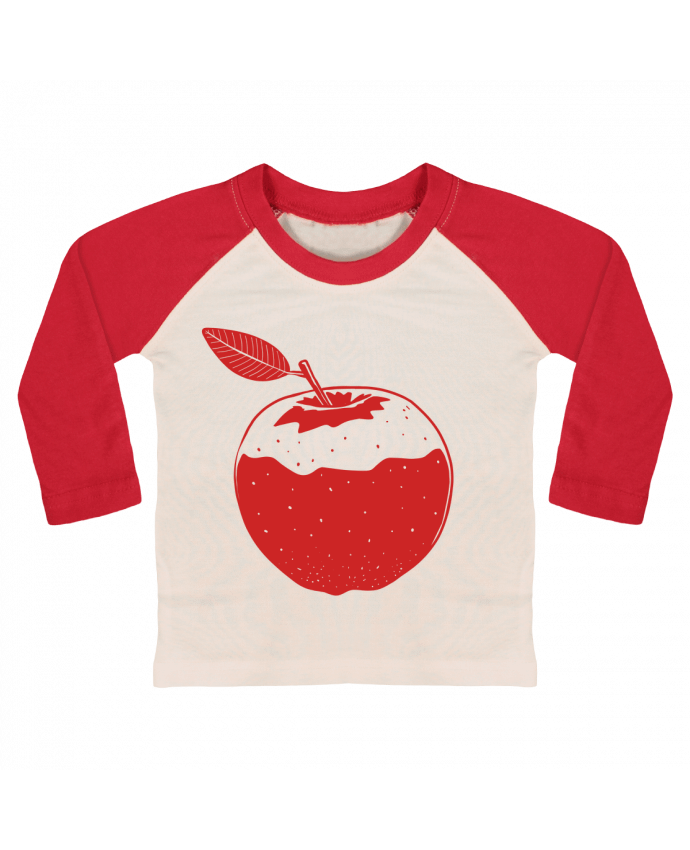 Tee-shirt Bébé Baseball ML Pomme rouge par Tomi Ax - tomiax.fr