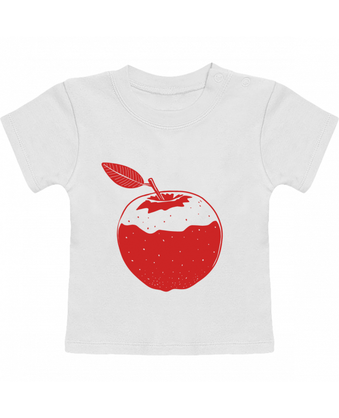 T-shirt bébé Pomme rouge manches courtes du designer Tomi Ax - tomiax.fr