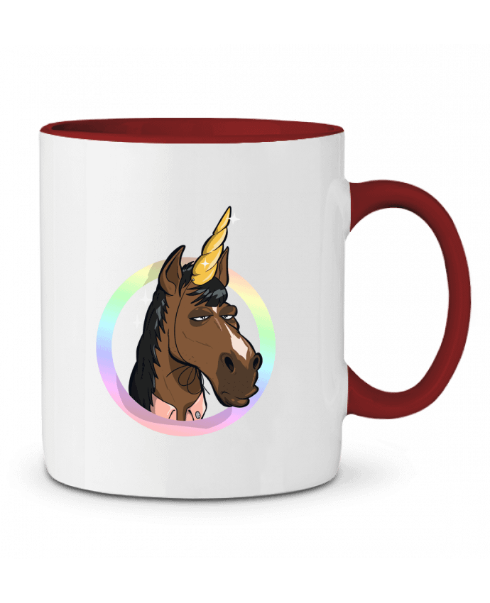 Mug bicolore Licorne, fake Tomi Ax - tomiax.fr