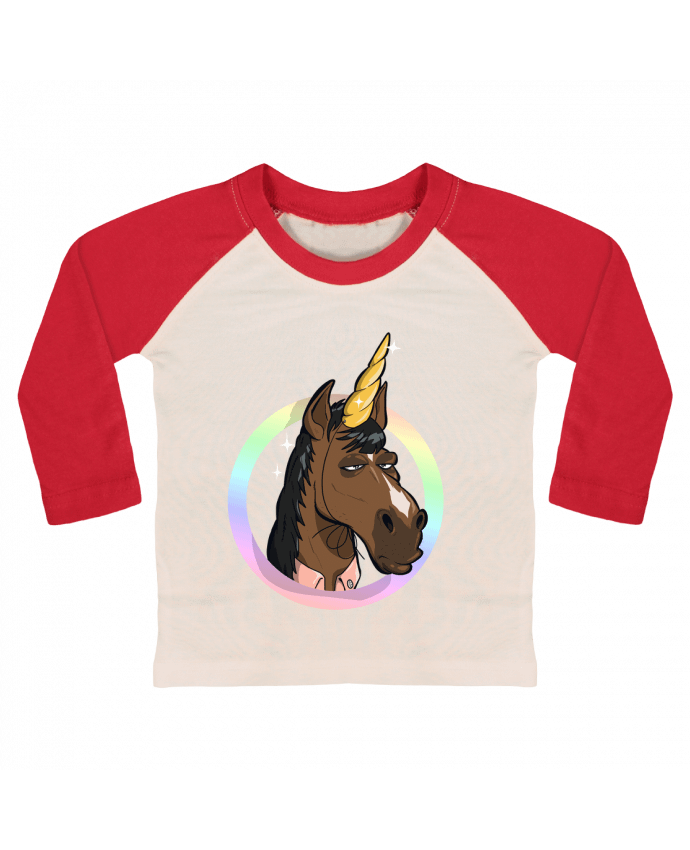 Tee-shirt Bébé Baseball ML Licorne, fake par Tomi Ax - tomiax.fr