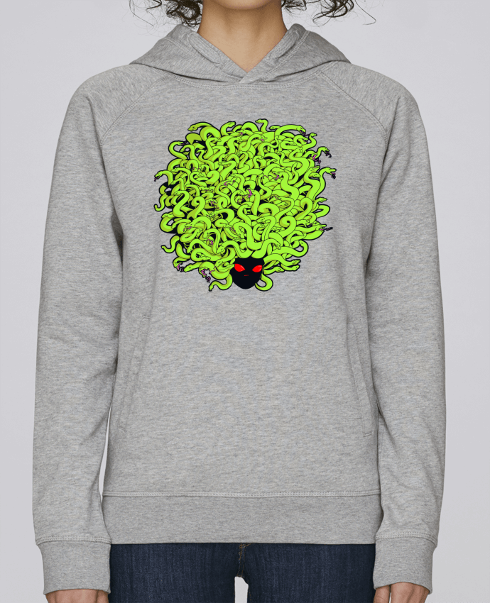 Sweat capuche femme Médusa chevelue 2 par TOMI AX