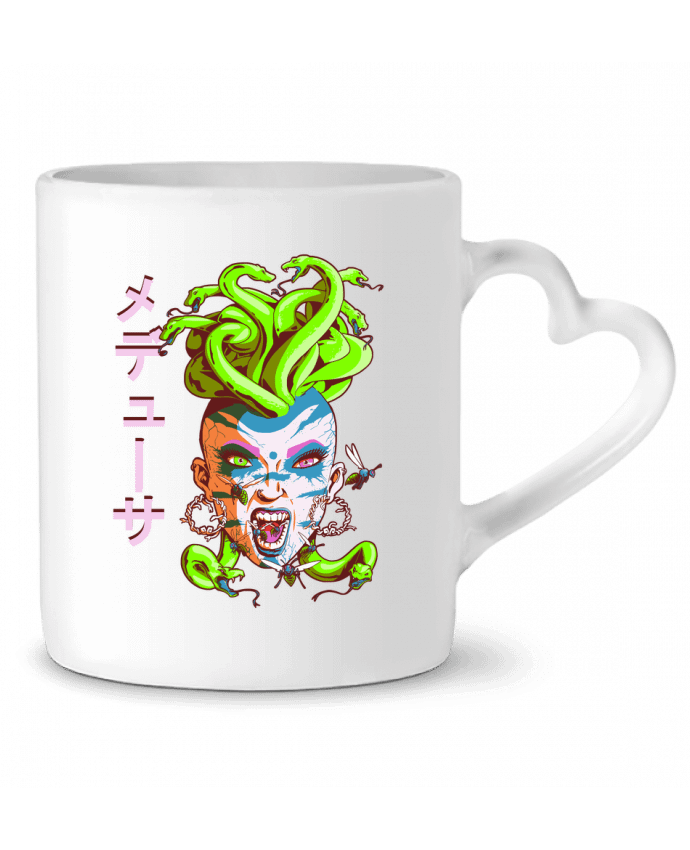 Mug coeur Medusa punk par TOMI AX