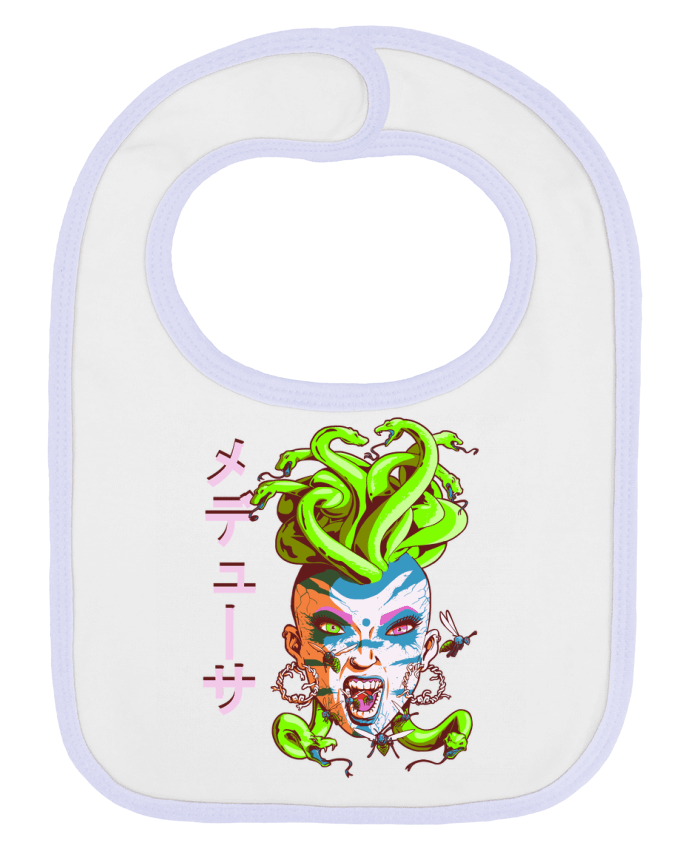 Bavoir bébé uni Medusa punk par TOMI AX