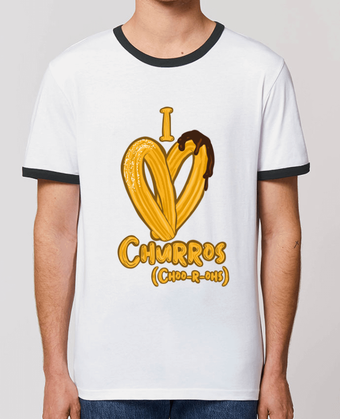 T-shirt I love churros par Darkafreak