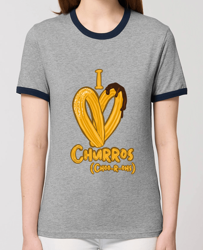 T-shirt I love churros par Darkafreak