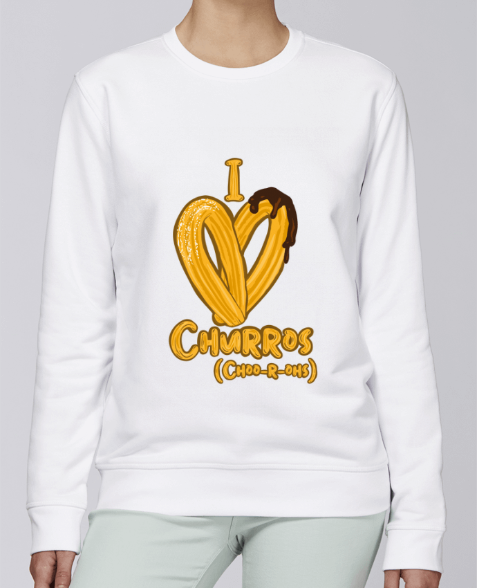 Sweatshirt I love churros par Darkafreak