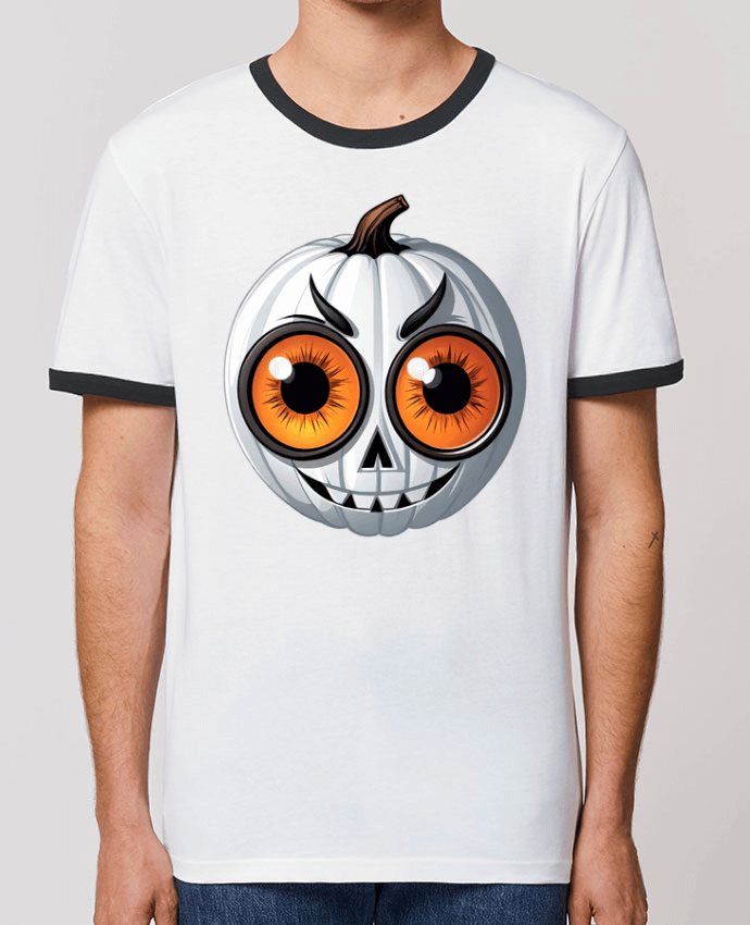 T-shirt WHITE PUMPKIN WITH EYES par 33designerarte