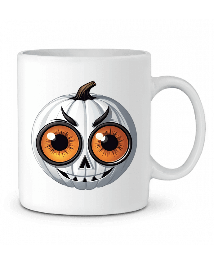 Mug  WHITE PUMPKIN WITH EYES par 33designerarte