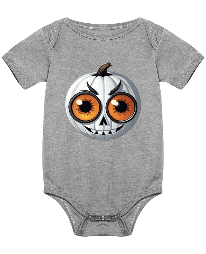 Body bébé WHITE PUMPKIN WITH EYES par 33designerarte