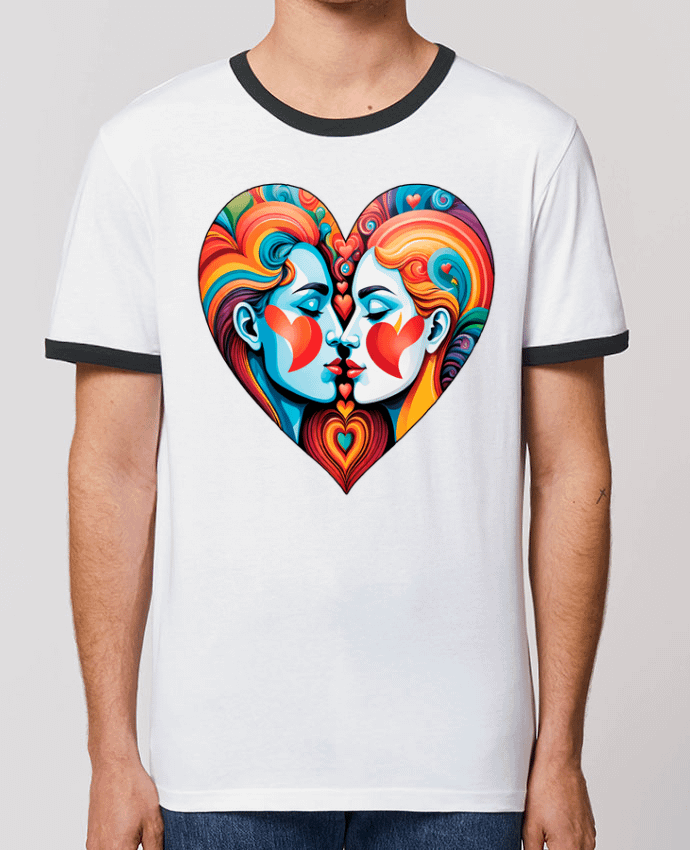 T-shirt MULTICOLOR HEART par 33designerarte