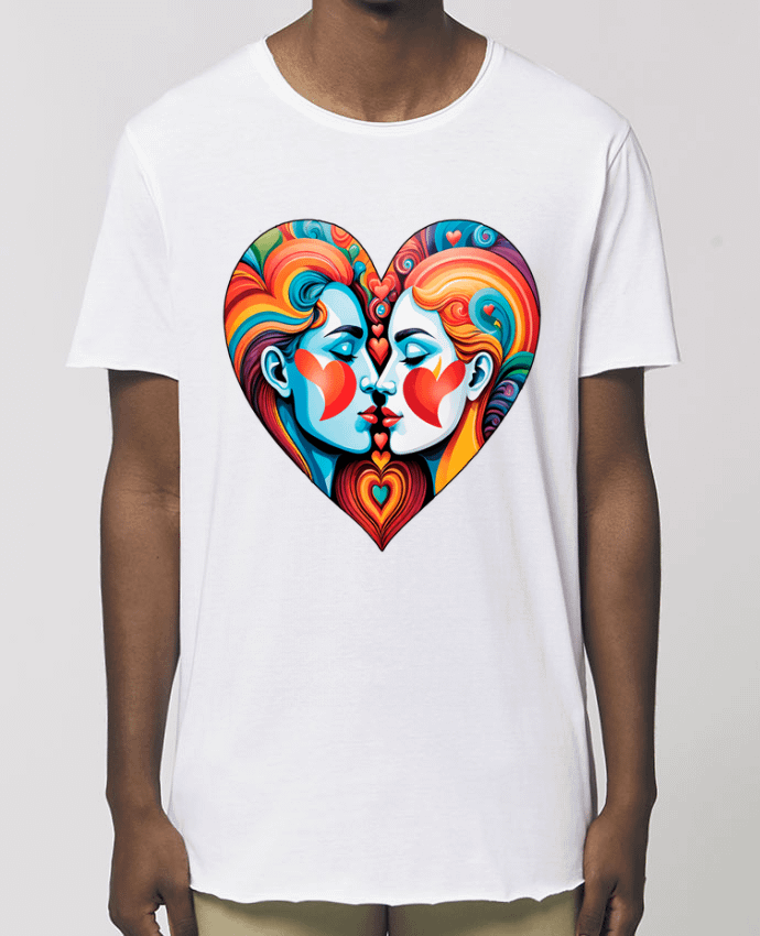 Tee-shirt Homme MULTICOLOR HEART Par  33designerarte