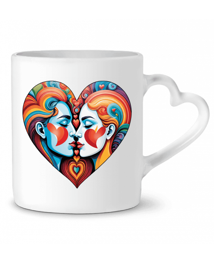 Mug coeur MULTICOLOR HEART par 33designerarte