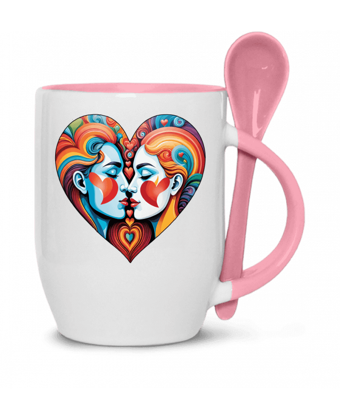  Tasse cuillère MULTICOLOR HEART par 33designerarte