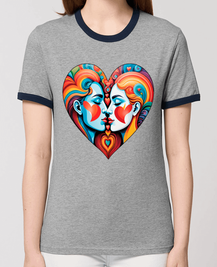 T-shirt MULTICOLOR HEART par 33designerarte