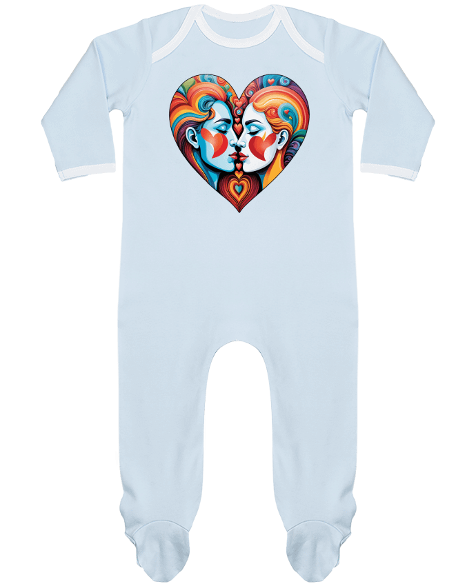 Body Pyjama Bébé MULTICOLOR HEART par 33designerarte